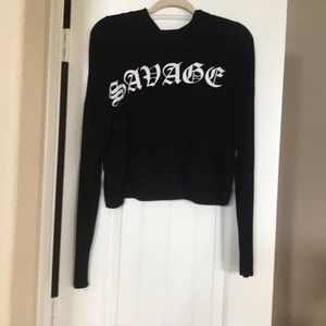 Crop top Hoodie with light material